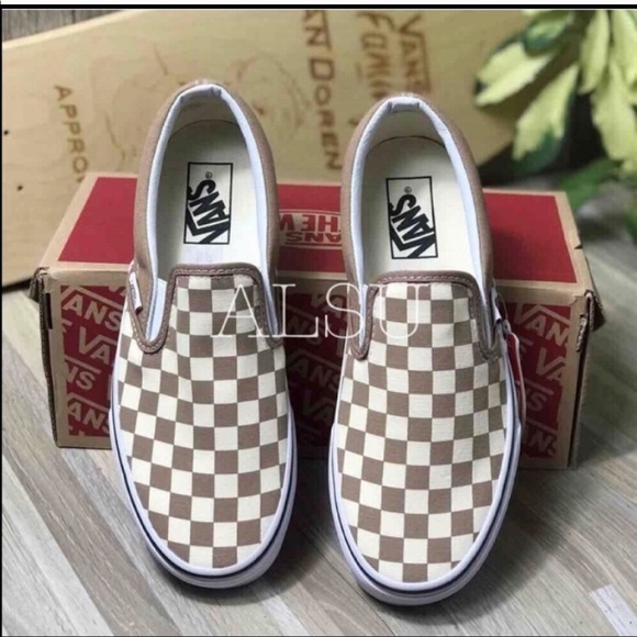 VANS Classic Slip On Tger Checkerboard ChocolatE W - Picture 8 of 8